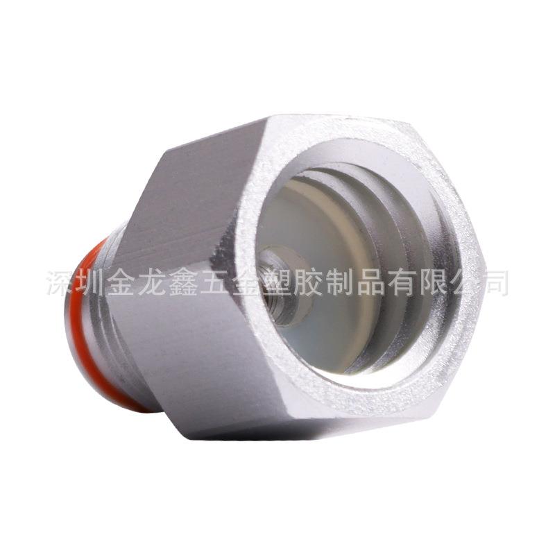 银色铝内TR21*3苏打螺纹转外G1/2-14细牙 sodastream气瓶转换接头