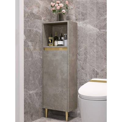 浴室边柜卫生间灯豪华站立柜浴室储物柜墙柜地板站立边柜实木储物