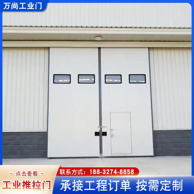 重型钢制工业推拉门 车间仓库彩钢板门 厂家直供保温工业门