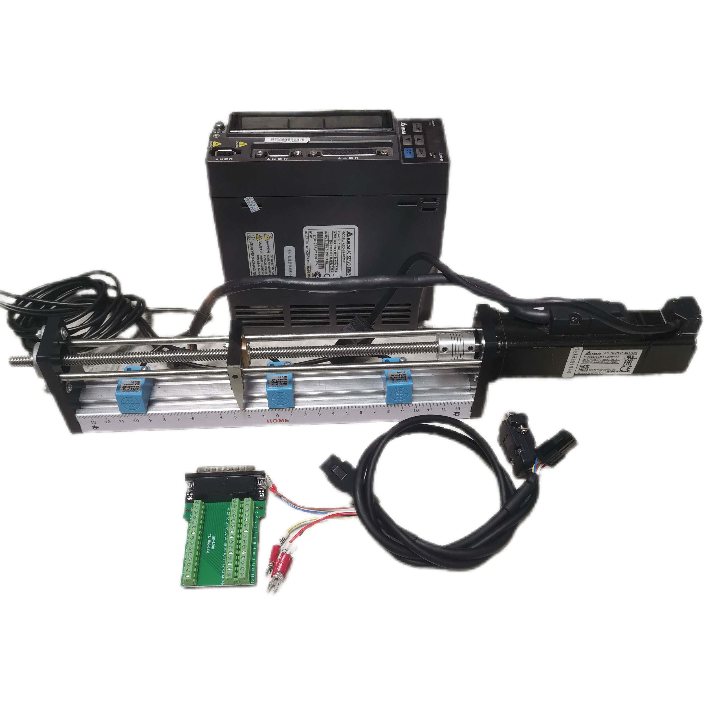 台达伺服学习实验滑台丝杆套件运动控制步进马达驱动器接近开 关