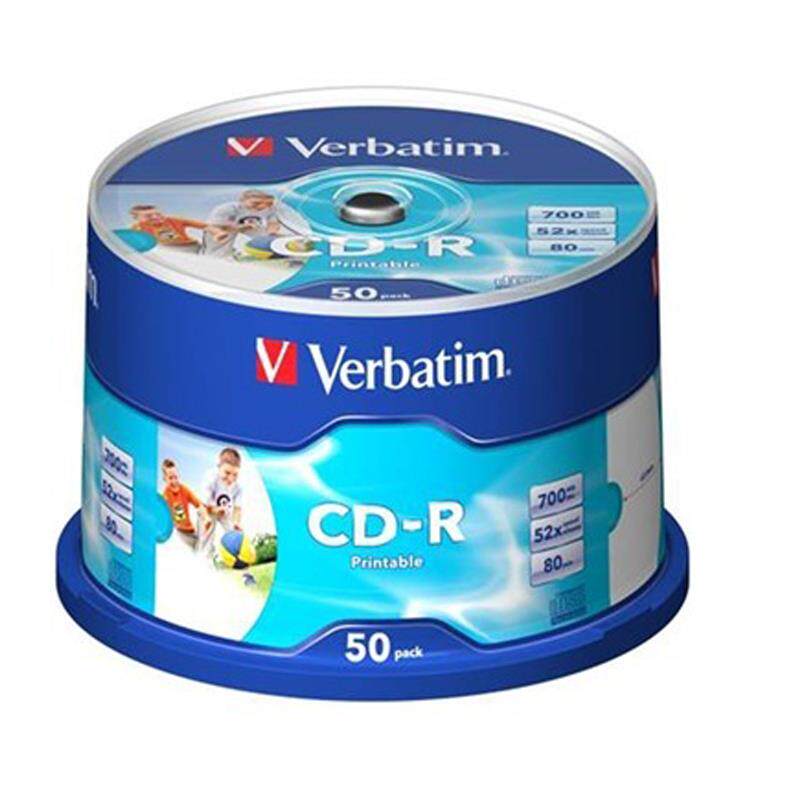 威宝(Verbatim)可打印CD-R 700MB 空白可刻录光盘MP3音乐车载光碟