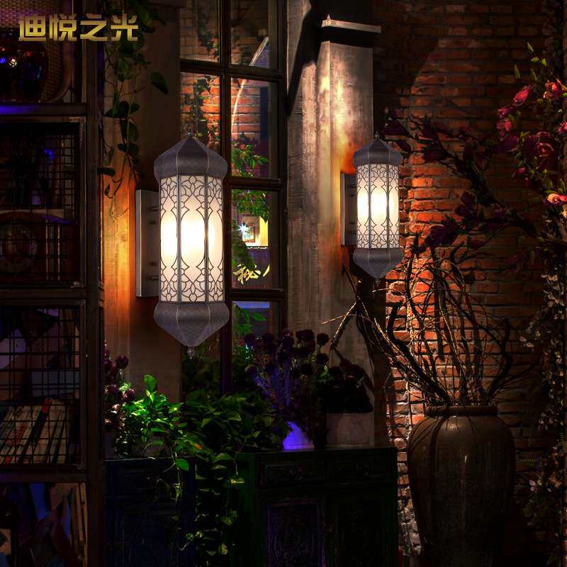 床头欧式复古led壁灯 阳台户外墙壁防水灯 酒店室内楼梯过道灯