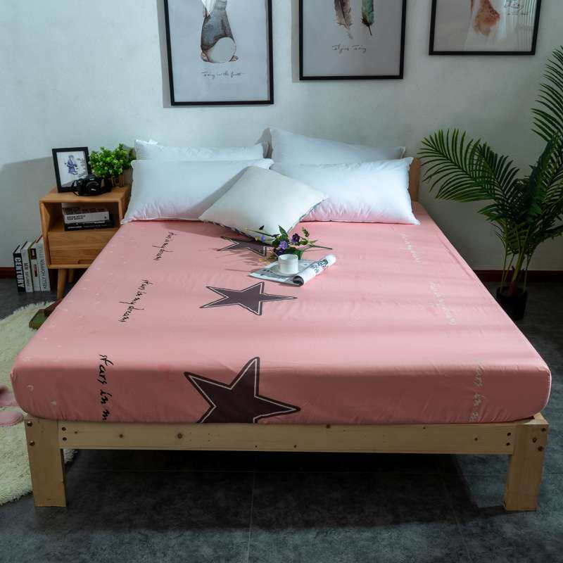 斜纹全棉床笠整圈松紧带床垫保护套纯棉加密家用单人双人床上用品