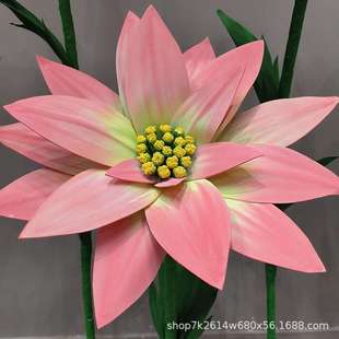 纸花花圣诞花装饰舞台商业街网红打卡布景道具户外美陈花饰花束