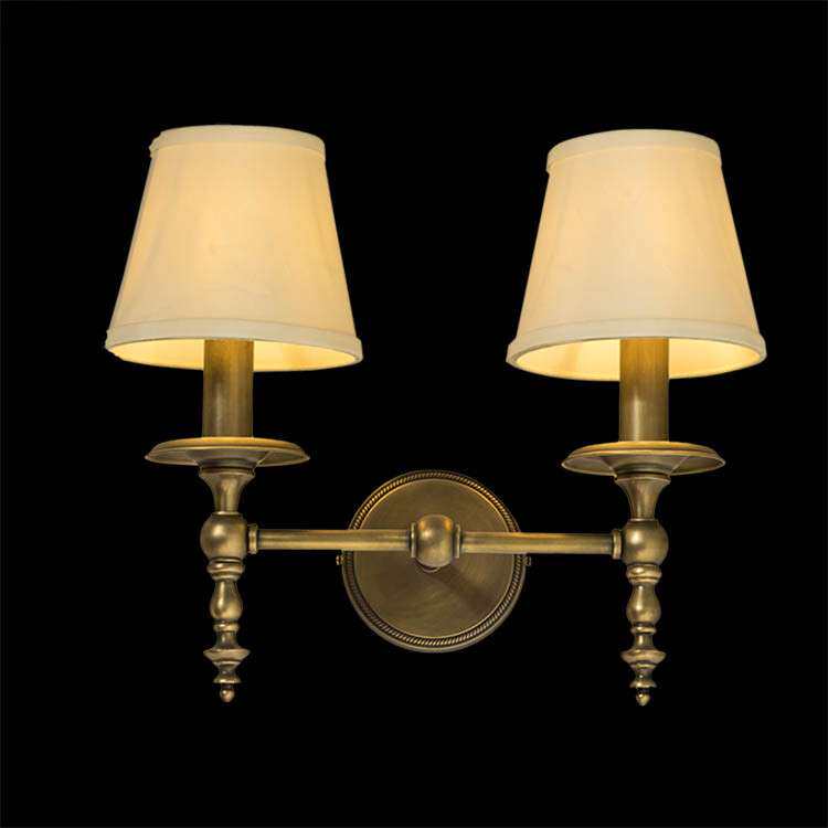 美式乡村全铜简约时尚客厅餐厅卧室床头欧式纯铜楼梯过道灯壁灯