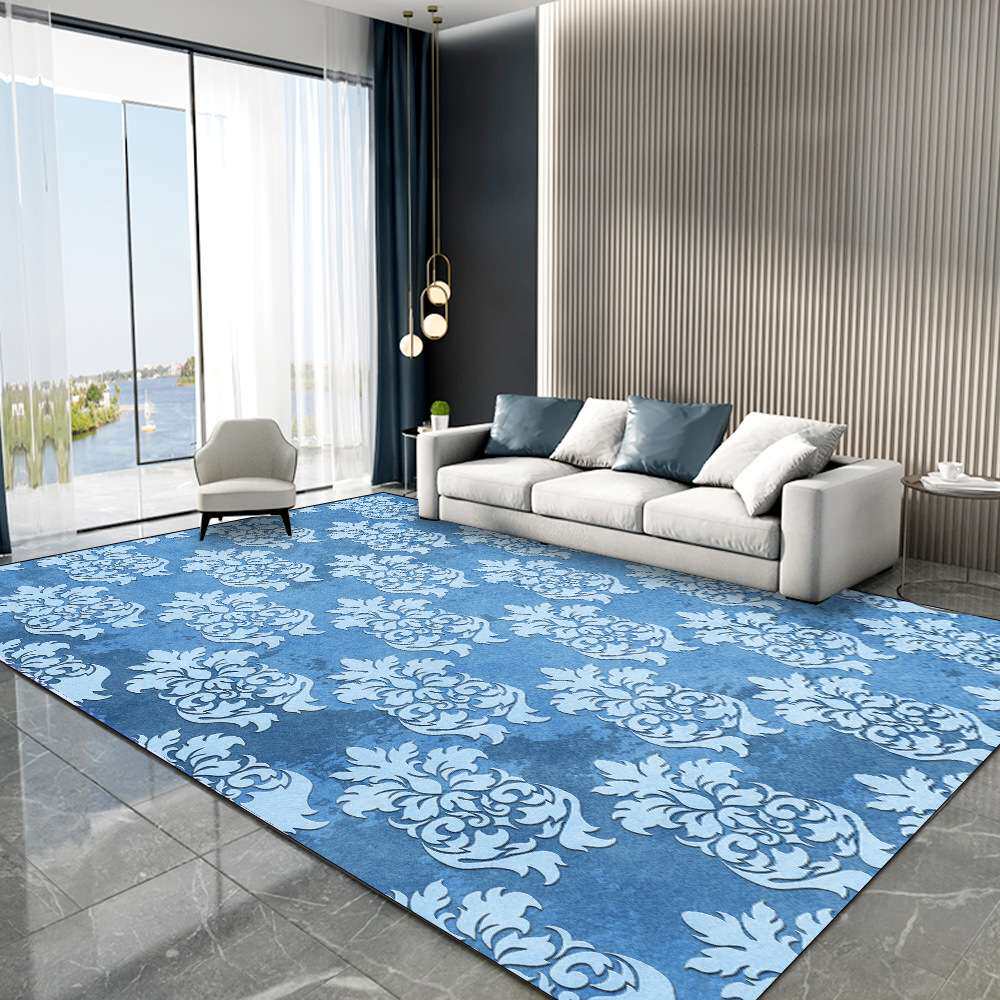跨境代发时尚典雅欧式多色花纹民族风客厅卧室床边地毯地垫