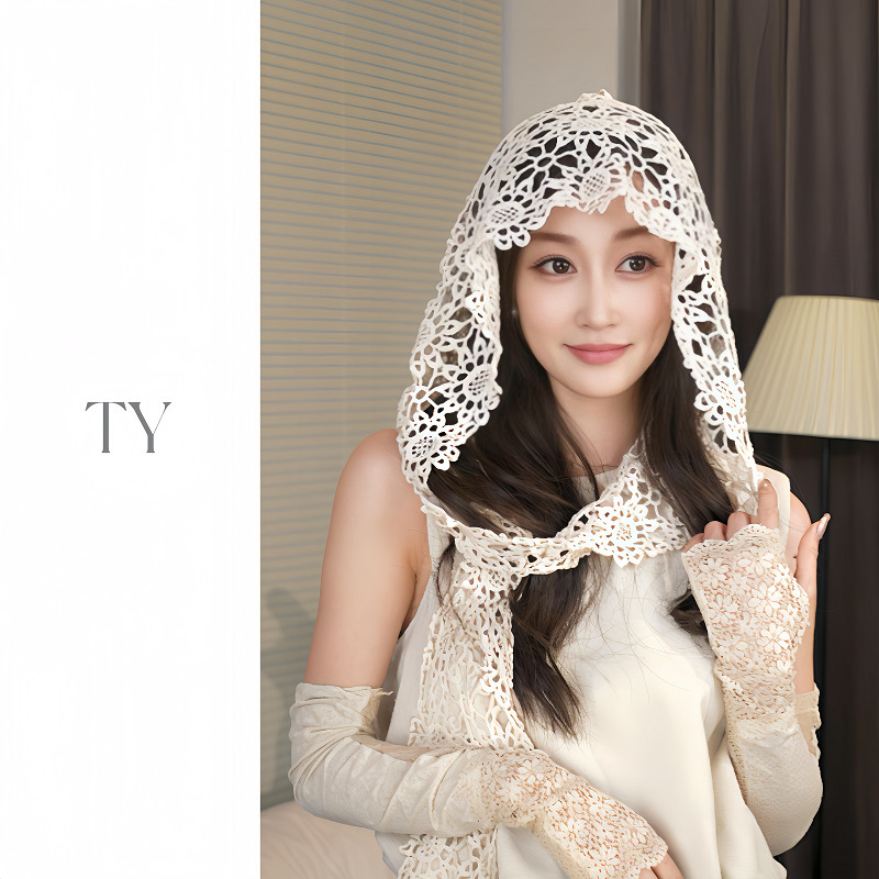 【太一旗艦店】女士鏤空防曬披肩