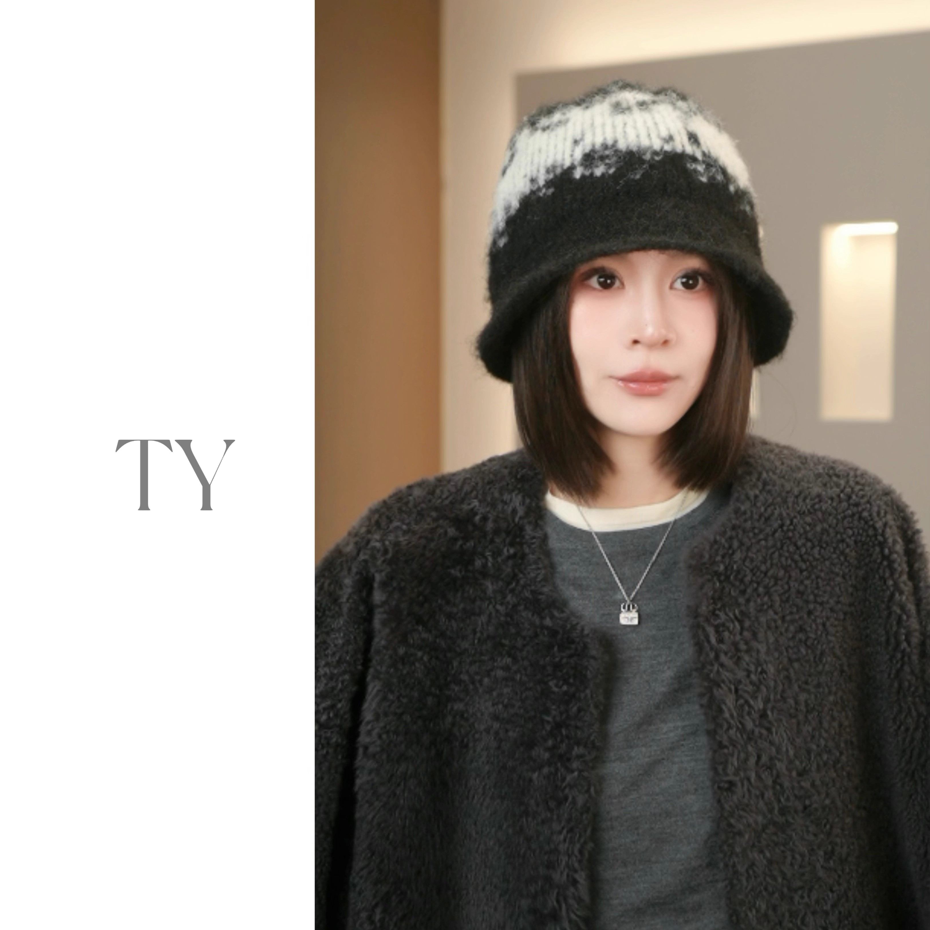 太一2025新款秋冬复古提花渔夫帽