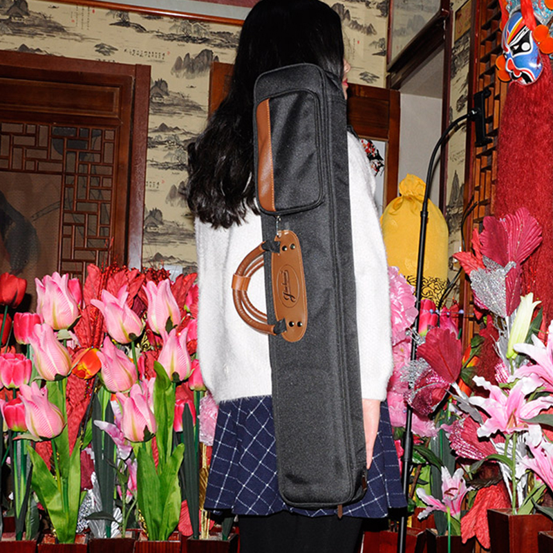 金川竹笛加厚便携箱包七支装手提单肩背包笛子随行轻体收纳包盒子