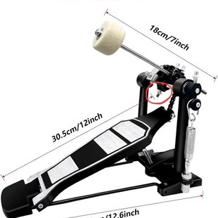 雅尼克架子鼓单踩锤爵士鼓单踩踩锤踏板脚踏底鼓练习踩槌乐器配件