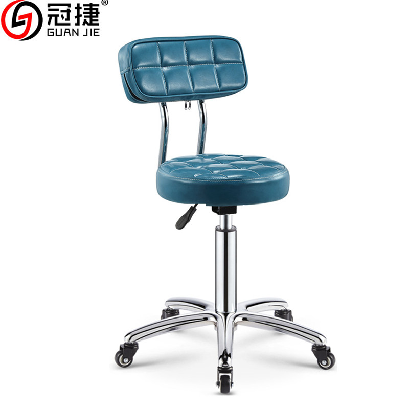 美容凳理发店椅子旋转升降圆凳子美发大工凳滑轮美甲凳美容院专用