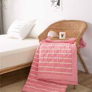 全棉夏凉被单双人空调被婴儿童幼儿园薄被子可水洗纯棉花午睡夏季