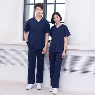 弹力 洗手刷手衣牙科美容口腔医生男女分体套装 2021新款 手术服短袖