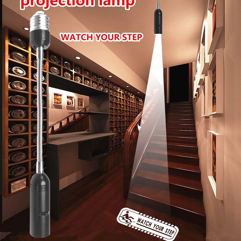 广告投影灯logo文字小心台阶斜坡地滑箭头指示图案投射灯安全出口