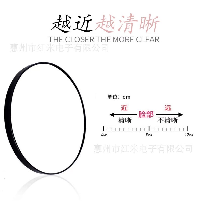 放大镜子去黑头50倍挑粉刺30倍化妆镜10倍20十倍挤痘痘高清拔胡子