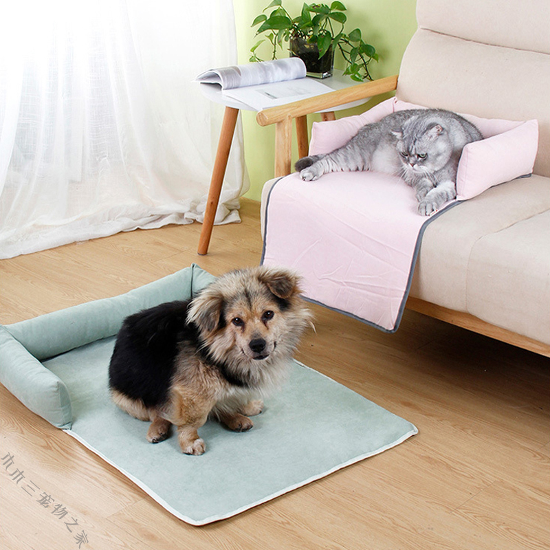 宠物睡觉垫子夏耐抓可拆洗猫咪狗狗地垫泰迪犬沙发垫四季通用窝床