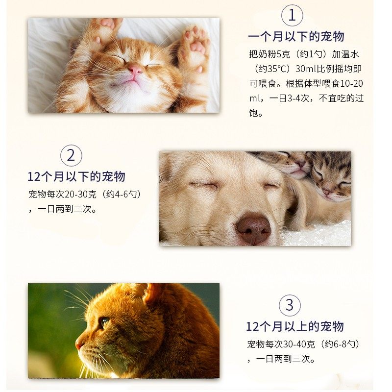 宠物羊奶粉狗奶粉幼犬新生猫奶粉幼成犬泰迪通用1600g/箱