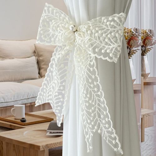 田园风格蝴蝶结窗帘绑带丝带捆绑收纳绳子卧室客厅软装饰窗帘扣