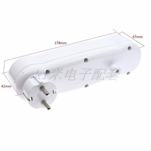 德式转换插座3位16A欧标3孔扩展插座一转三电源拓展转换器