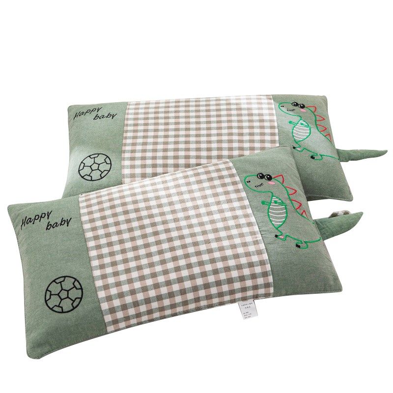 儿童荞麦皮枕头1-3-6-12岁以上宝宝幼儿园枕芯小学生午睡枕水洗棉