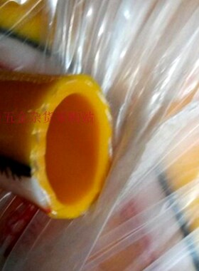 潍坊佰特优质黄色PVC高压软管 黄色高压胶管 管壁有红白蓝线光面