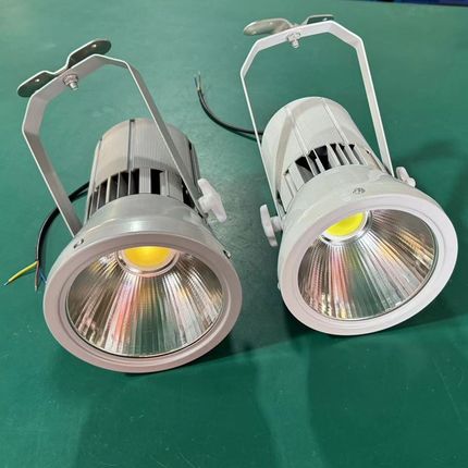 LED150W展览展示大炮射灯车展展厅灯金卤灯大白灯三色变展会射灯