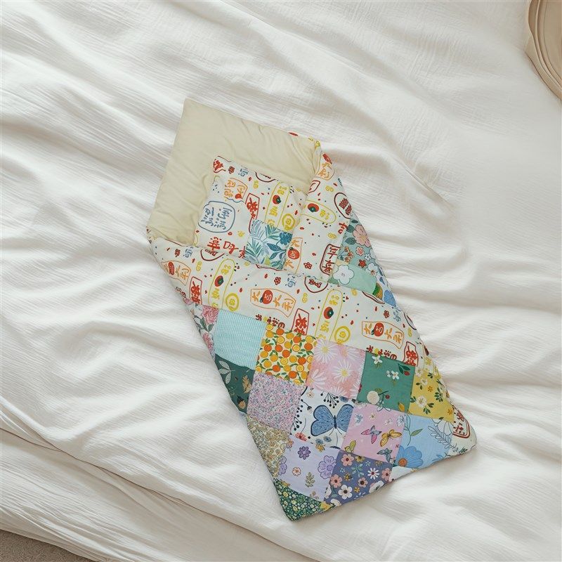 婴儿手工棉花包被宝宝纯棉抱被新生儿四季百家被春夏百福被小棉被