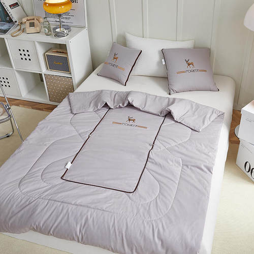 汽车抱枕被子两用纯棉夏季车载午休全棉枕头毯子二合一午睡空调被