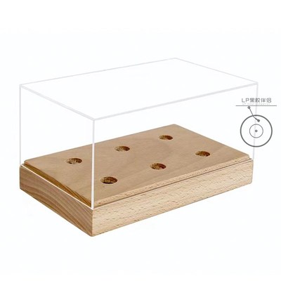 全新mm/mc唱头收纳盒纯手工黑胶唱头收纳盒收纳盒唱针收纳包邮