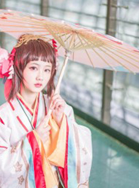 古风伞油纸伞雨伞红色古风伞汉服流苏伞日式阴阳师神乐缘结神COS