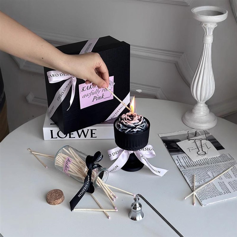 无火香薰蜡烛礼盒小众闺蜜送男女朋友生日伴手礼高级礼物卧室家用