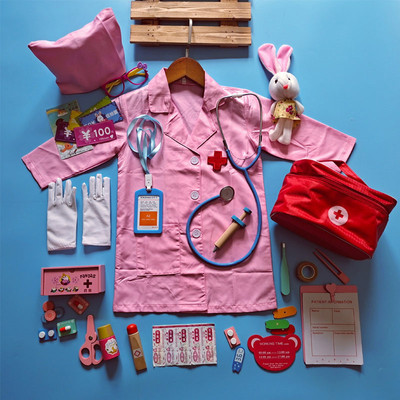 儿童小医生护士幼儿园职业过家家角色扮表演出服装白大褂女孩六一