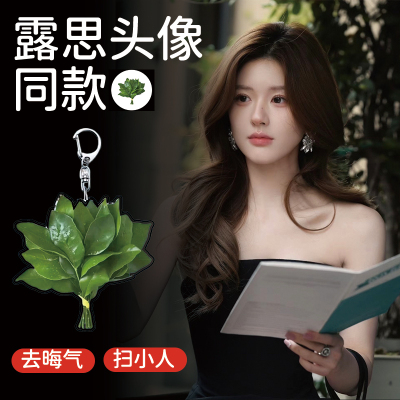 去晦气专用柚子叶挂件去晦气赵露思头像好运钥匙扣挂件挂饰礼物ch