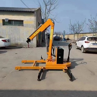 液压移动吊机1吨2吨小型家用电动移动搬运车载吊机起重小吊机