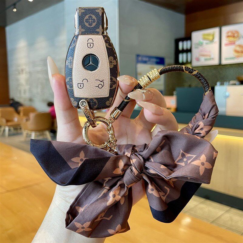 钥匙C200套C260L壳E级E300L扣A200车GLA高级GLC网红GLB男女包