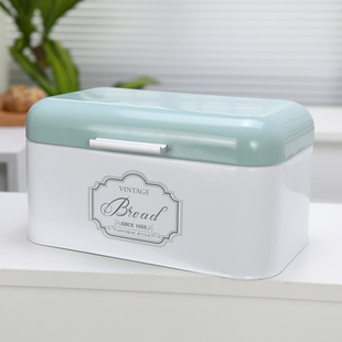 出口北欧吐司面包整理收纳铁D盒翻盖防尘玄关收纳钥匙盒