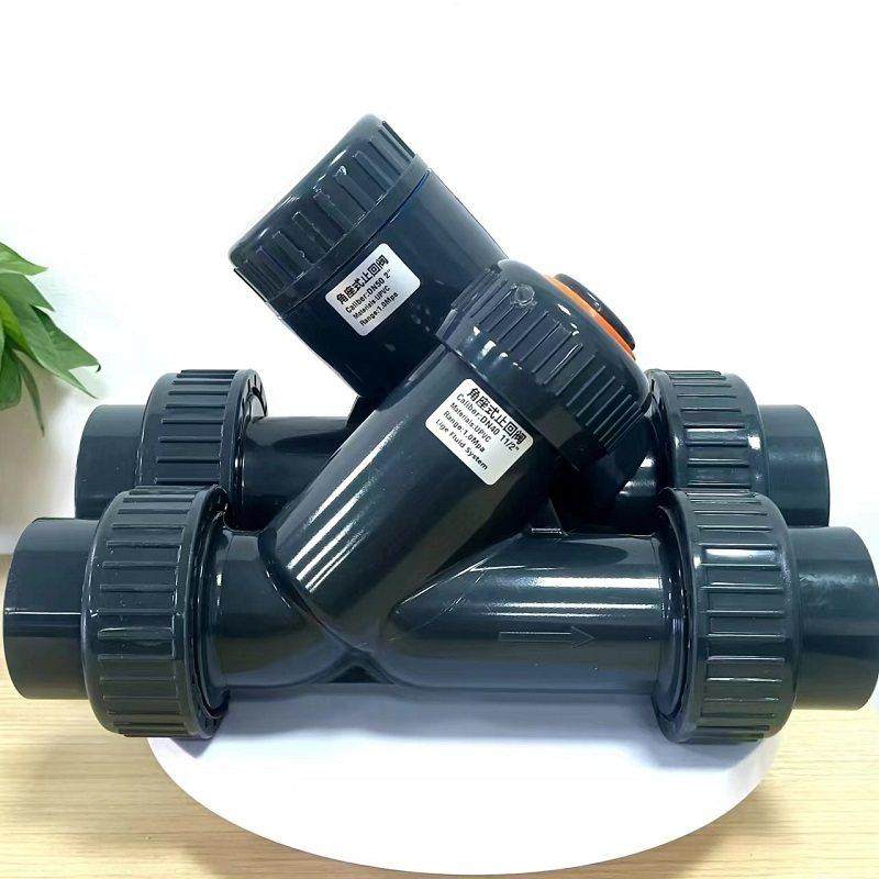 角座式止回阀Y型止逆阀UPVC单向阀止流阀 塑料管道角座阀水平环保,五金/工具,单向阀,淘宝优惠券,粉丝福利购,淘宝优惠卷