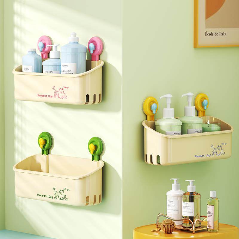 吸盘置物架免打孔卫生间浴室厕所墙上强力承重多巴胺沥水收纳架子,家庭/个人清洁工具,浴室角架/置物架,淘宝优惠券,粉丝福利购,淘宝优惠卷