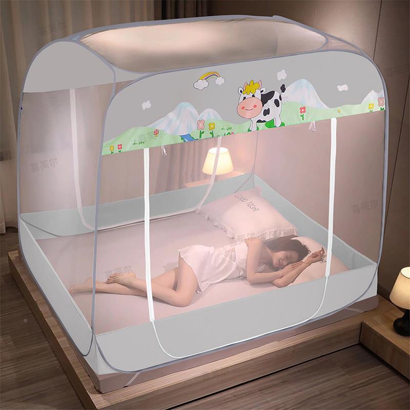 蚊帐家防用205新款免2安装防摔童儿帐篷可折SDO叠蒙古包防蚊婴儿