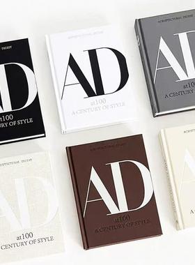 布面可翻页简约现代字母装饰真书客厅售楼处酒店桌面拍摄软装