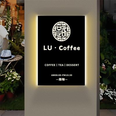 发光广告牌定制门头招牌定做民宿门口公司logo背景墙镂空灯箱制作
