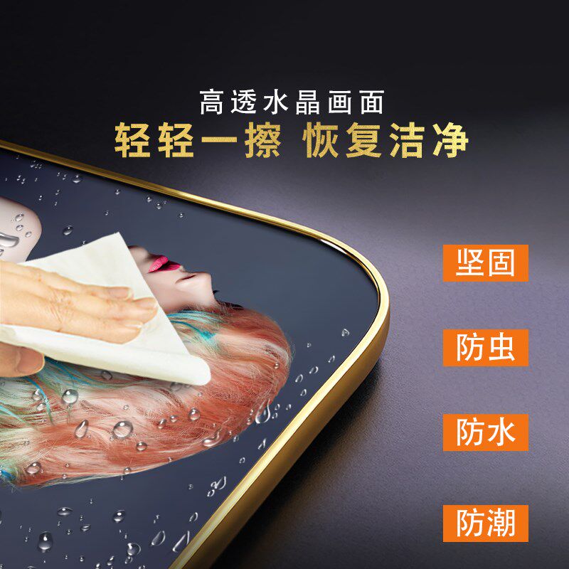 理发店挂画男士发型图片墙面装饰发廊宣传画女士造型美发店装饰画