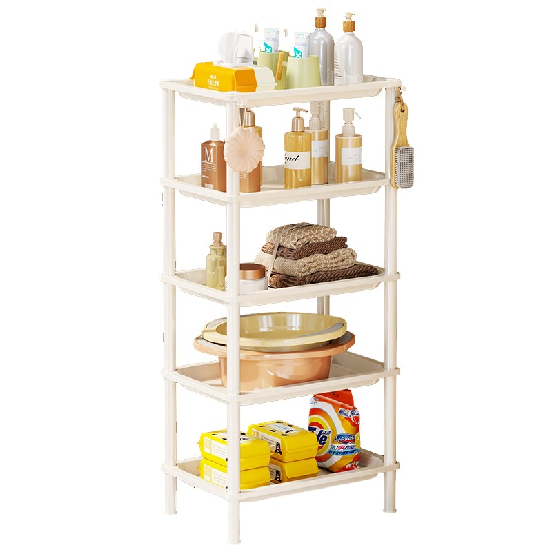 落地卫生间浴室移动洗漱品收纳架多层小推车置物架卧室厨房储物架