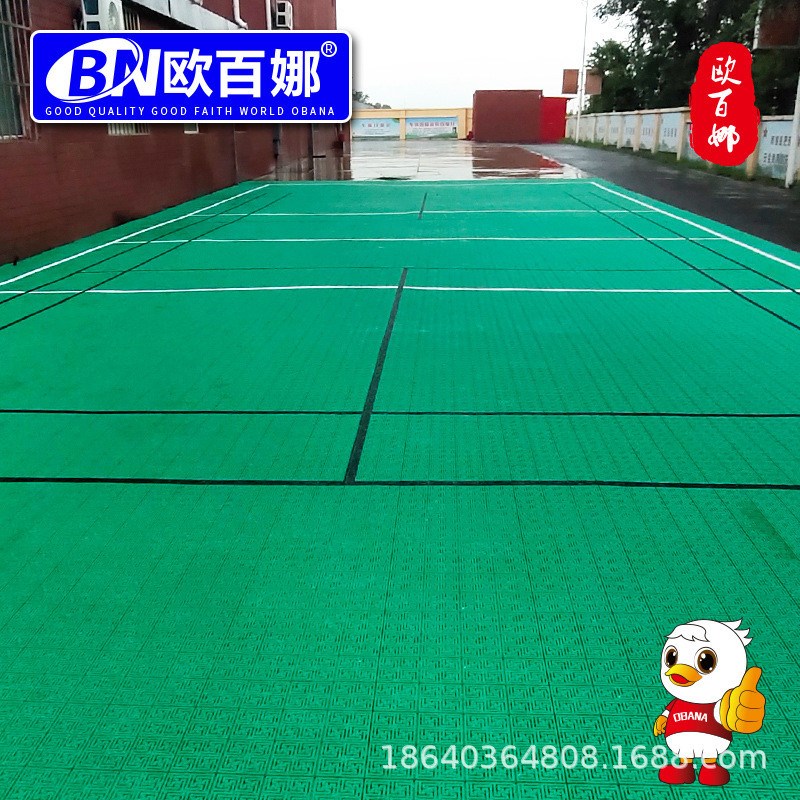 欧百娜幼儿园室外悬浮地板琉璃星自有施工团队嗒嗒球悬浮地垫