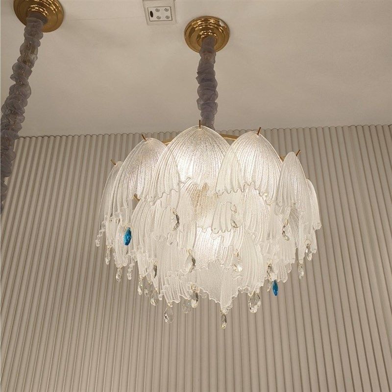 法式水晶琉璃卧室餐厅客厅温馨柔美法式奶油风闭眼入款卧室灯吊灯,家装灯饰光源,卧室/书房吊灯,淘宝优惠券,粉丝福利购,淘宝优惠卷