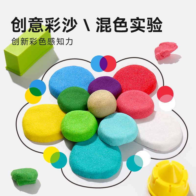 HIDD喜得太空玩具沙儿童安全无毒不粘手宝宝沙子套装室内手工模具