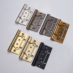 新品子母合页五金折叠不锈钢室内门折页铰链加厚R45寸家用木门字