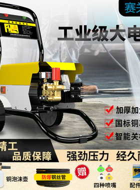洗车机220v高压水枪r商用清洗机洗车店养殖场大功率洗车泵洗地机
