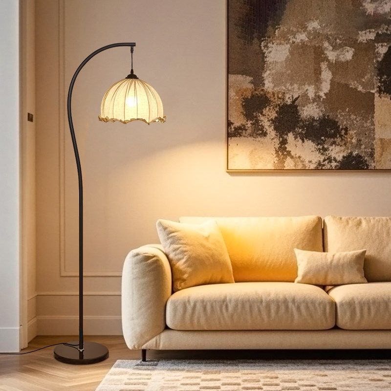 氛围落地灯客厅卧室床头沙发旁边法式中古现代简约艺术感立式台灯