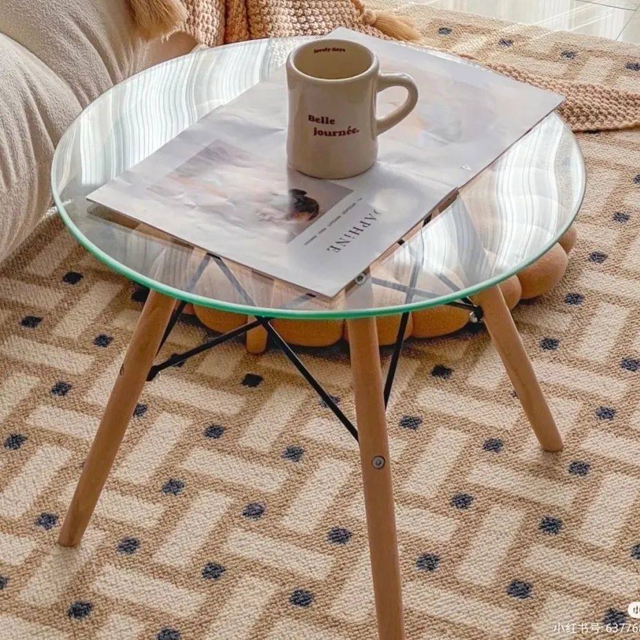 伊姆斯椅子配件小圆桌圆形桌腿实木架子可拆装木腿实木椅腿凳腿脚